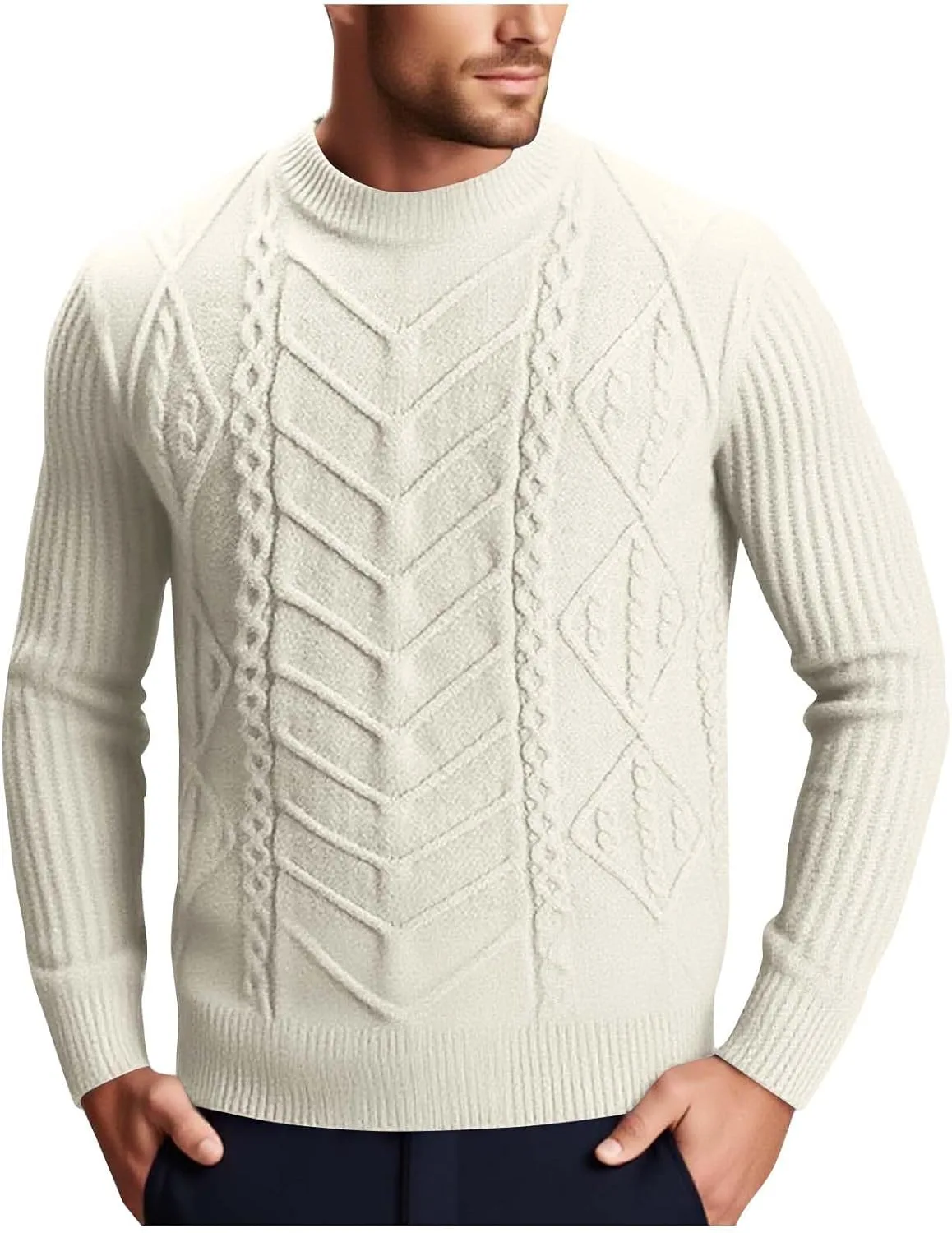 Мужской свитер Slim Fit с длинным рукавом
Мужской свитер Slim Fit с длинным рукавом