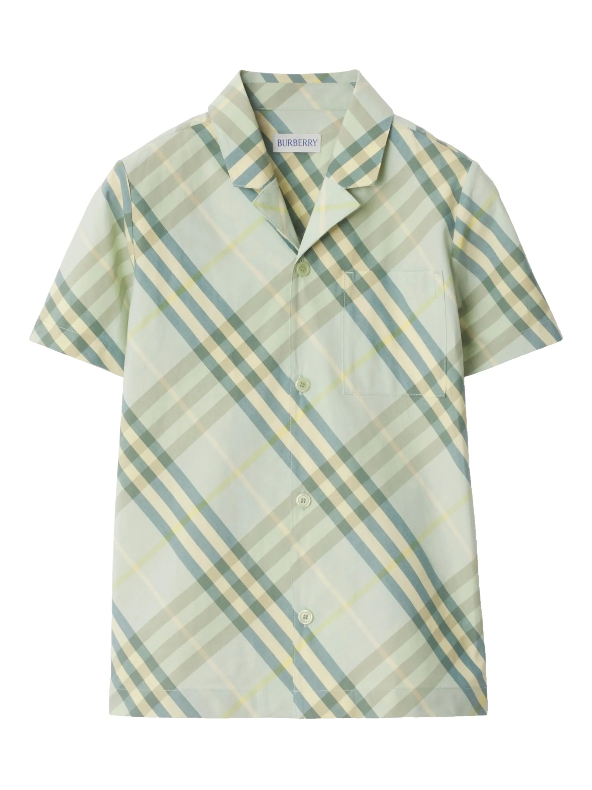 Рубашка в клетку Burberry Kids, зеленый
Рубашка в клетку Burberry Kids, зеленый