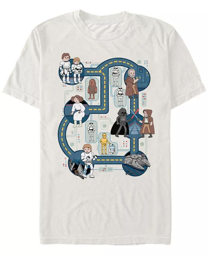 Мужская классическая футболка с коротким рукавом и принтом карты Звезды Смерти из мультфильма «Звездные войны» Fifth Sun, коричневый/бежевый
Мужская классическая футболка с коротким рукавом и принтом карты Звезды Смерти из мультфильма «Звездные войны» Fifth Sun, коричневый/бежевый