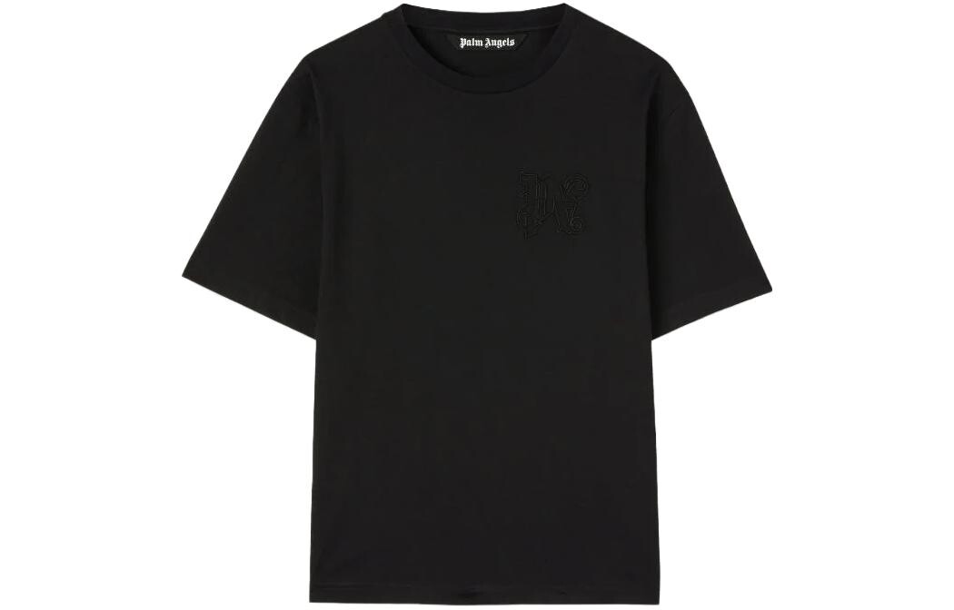 Футболка из хлопка с вышитой монограммой Palm Angels, черный
Футболка из хлопка с вышитой монограммой Palm Angels, черный