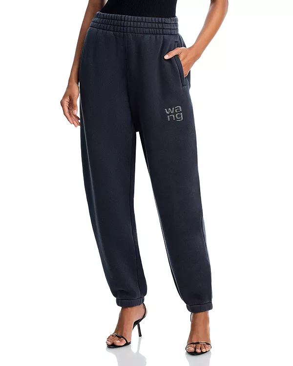 Спортивные штаны с декорированным логотипом Alexanderwang, черный
Спортивные штаны с декорированным логотипом Alexanderwang, черный