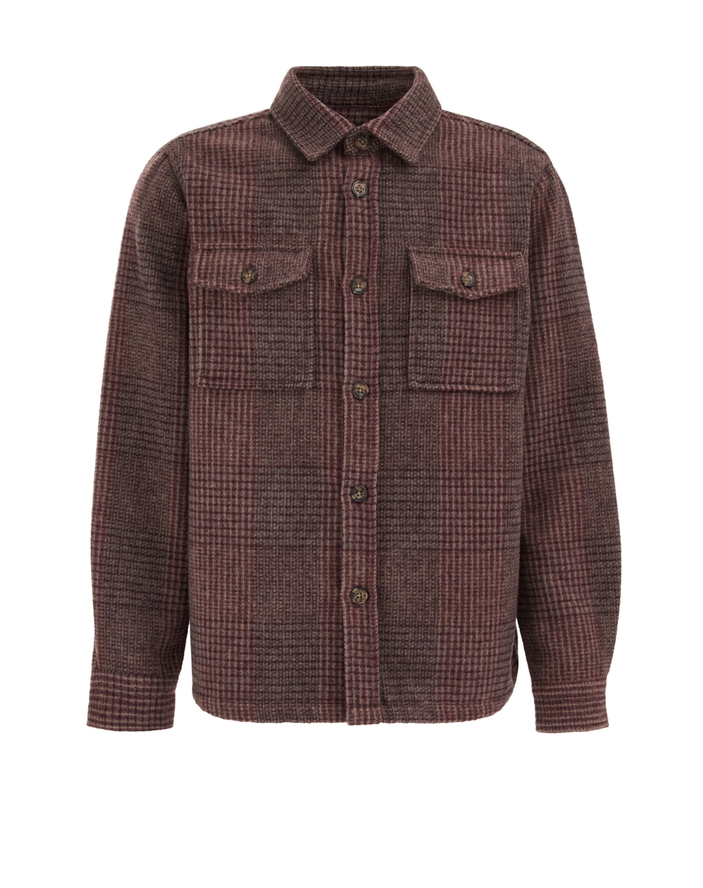 WE Fashion Рубашка на пуговицах комфортного кроя в темно-красном цвете
WE Fashion Рубашка на пуговицах комфортного кроя в темно-красном цвете