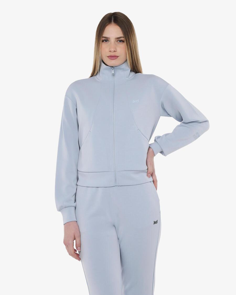 JAKED Женская толстовка светло-голубого цвета из синтетического материала для фитнеса.
JAKED Женская толстовка светло-голубого цвета из синтетического материала для фитнеса.