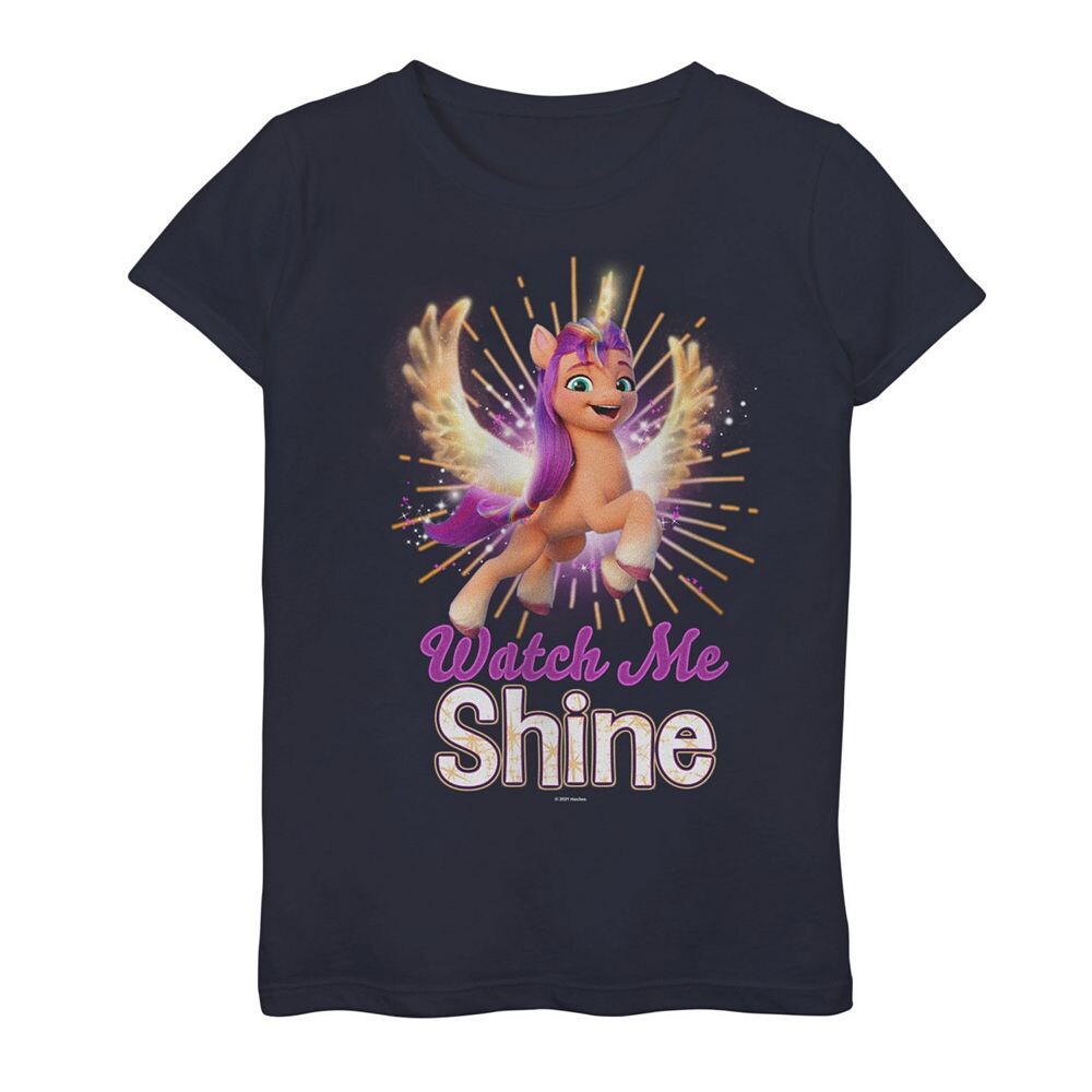 Футболка с рисунком «My Little Pony Alicorn» для девочек 4–16 лет «Watch Me Shine» с портретом Licensed Character, темно-синий
Футболка с рисунком «My Little Pony Alicorn» для девочек 4–16 лет «Watch Me Shine» с портретом Licensed Character, темно-синий