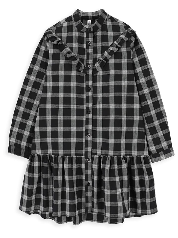 Coccodrillo Платье-рубашка черно-серого цвета
Coccodrillo Платье-рубашка черно-серого цвета