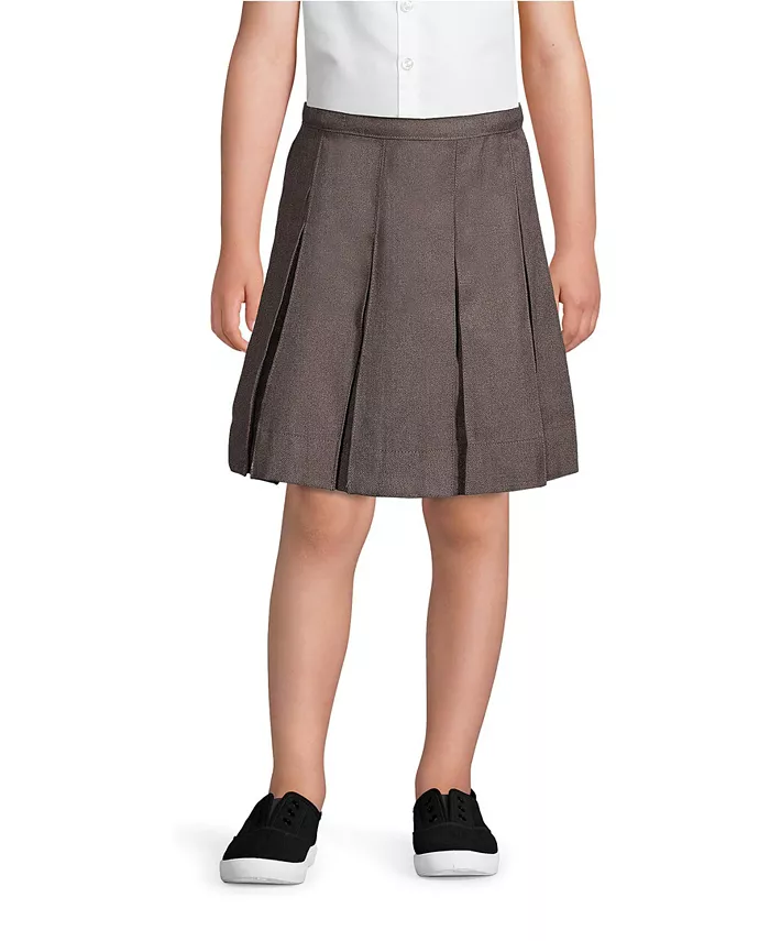Юбка с коробчатыми складками для девочек постарше до колена Lands' End, серый
Юбка с коробчатыми складками для девочек постарше до колена Lands' End, серый