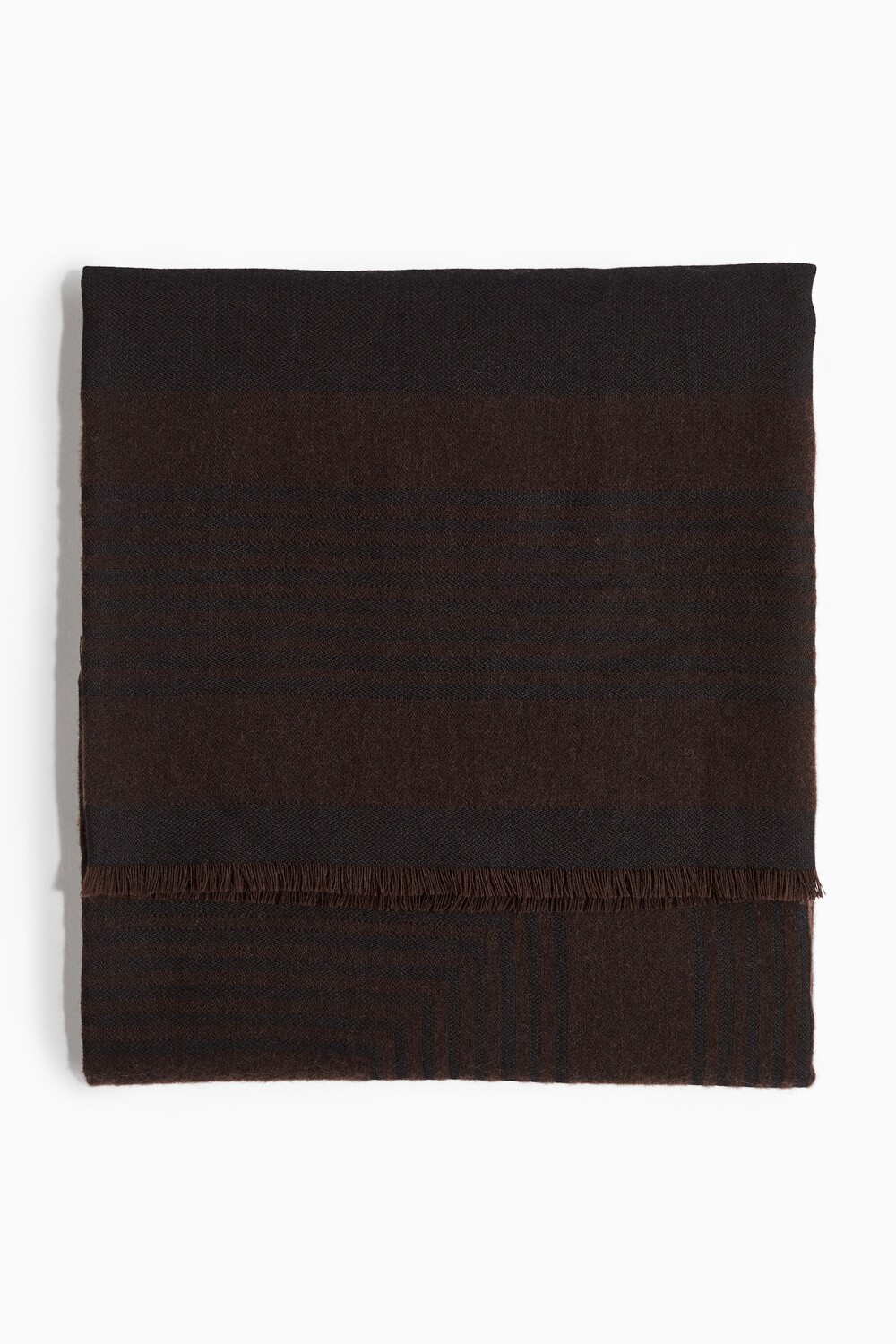 Шарф из смеси шерсти H&M, коричневый
Шарф из смеси шерсти H&M, коричневый