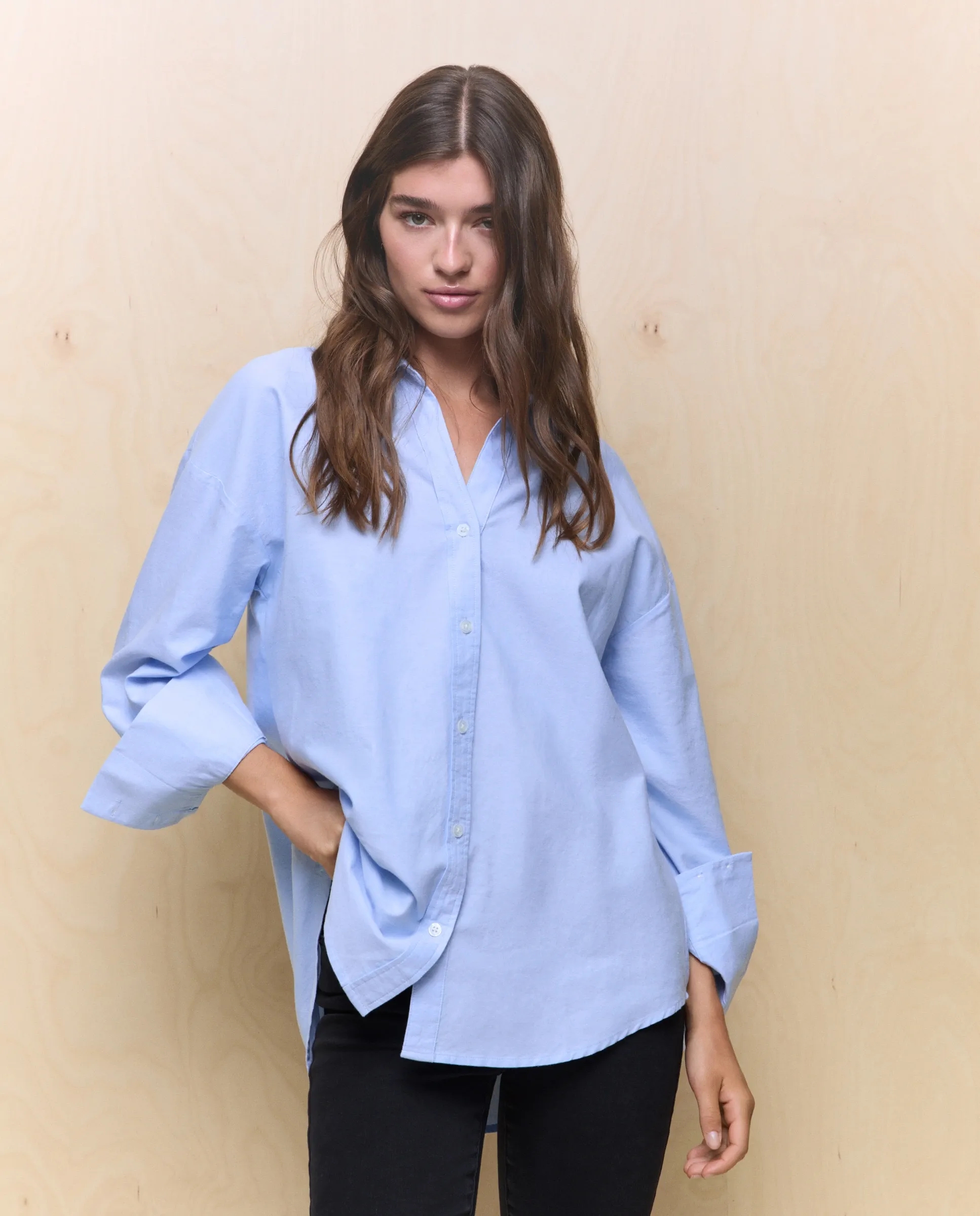 Женская оксфордская рубашка оверсайз Easy Wear, синий
Женская оксфордская рубашка оверсайз Easy Wear, синий