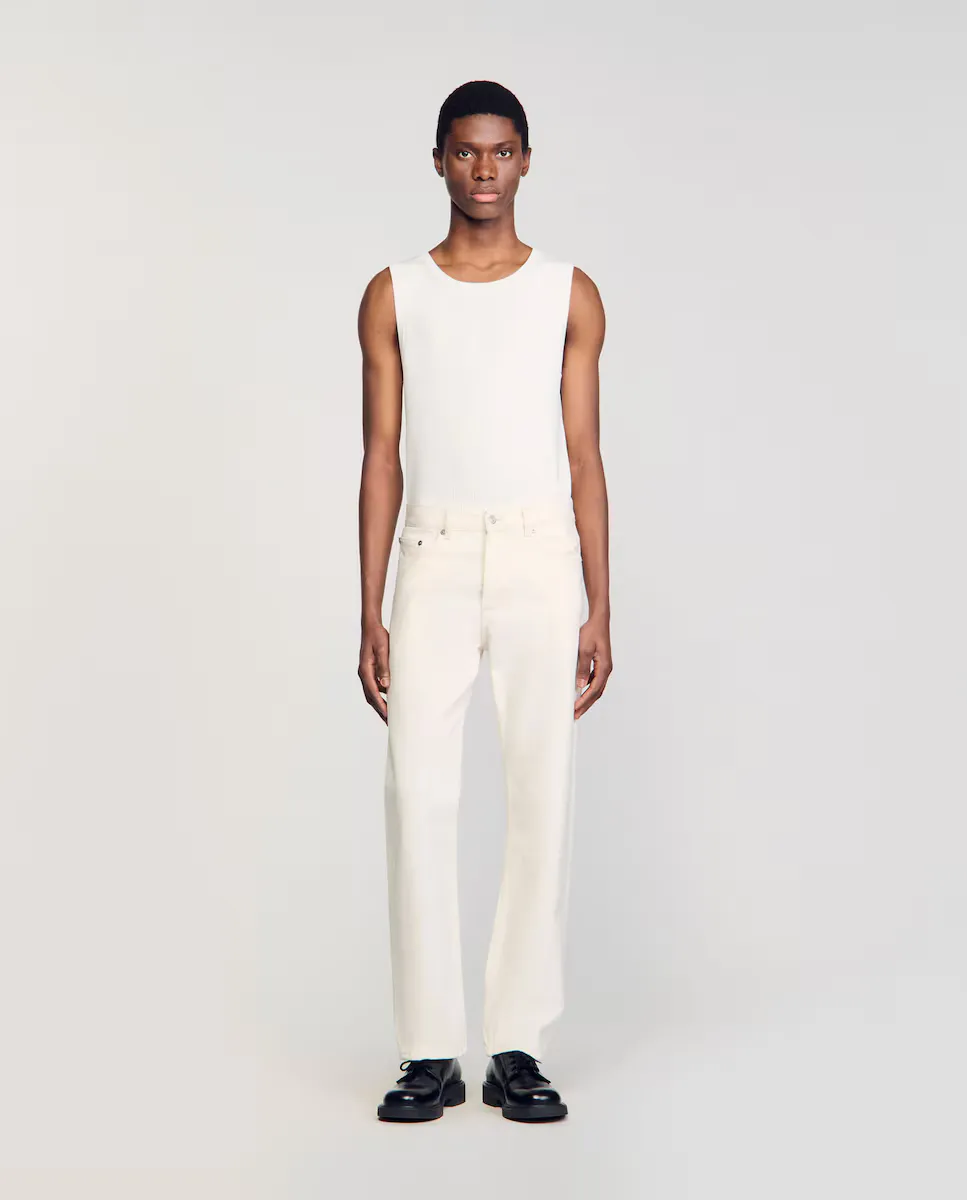 Обычные мужские джинсы Sandro, белый
Обычные мужские джинсы Sandro, белый