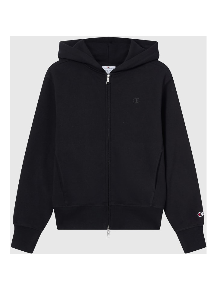 Толстовка с капюшоном и застежкой-молнией на длинный рукав, черного цвета Champion
Толстовка с капюшоном и застежкой-молнией на длинный рукав, черного цвета Champion