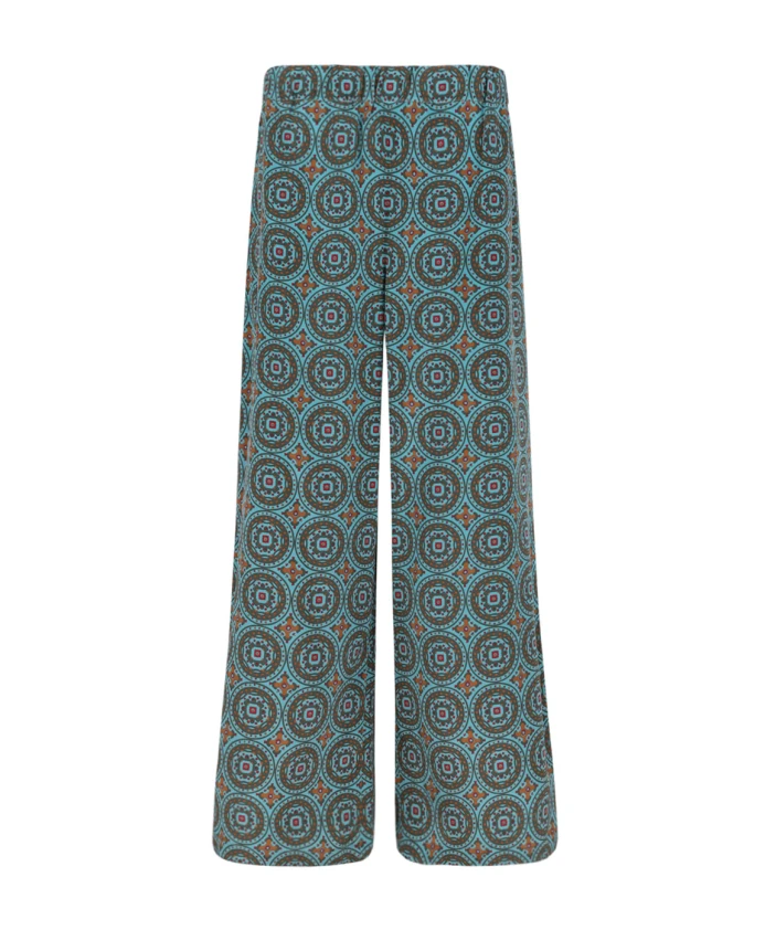 Разноцветные жаккардовые брюки с широкими штанинами Weekend Max Mara, зеленый
Разноцветные жаккардовые брюки с широкими штанинами Weekend Max Mara, зеленый