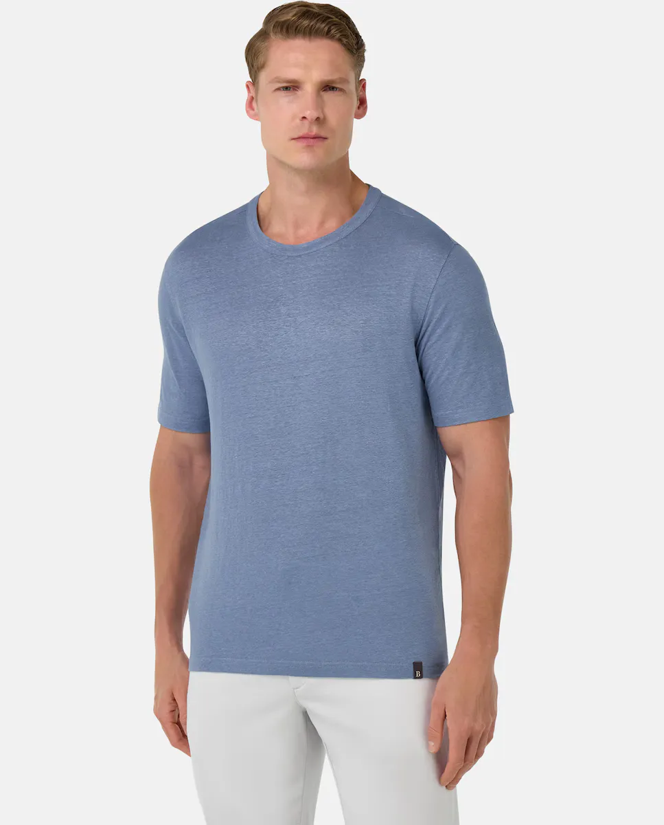 Мужская футболка из эластичного льняного трикотажа Boggi Milano, индиго/синий
Мужская футболка из эластичного льняного трикотажа Boggi Milano, индиго/синий