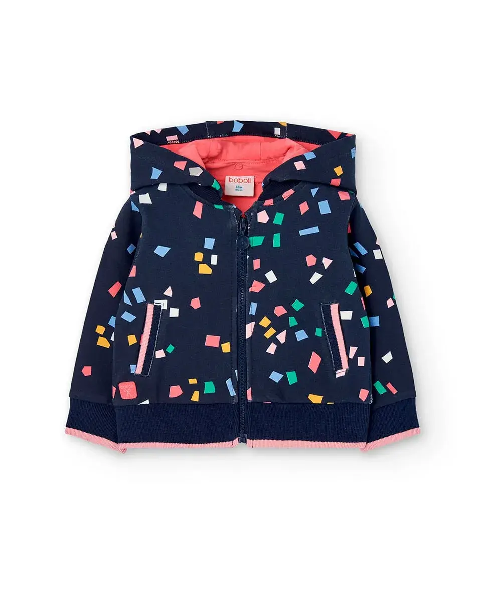 Детское худи с принтом и съемным капюшоном Boboli, темно-синий
Детское худи с принтом и съемным капюшоном Boboli, темно-синий