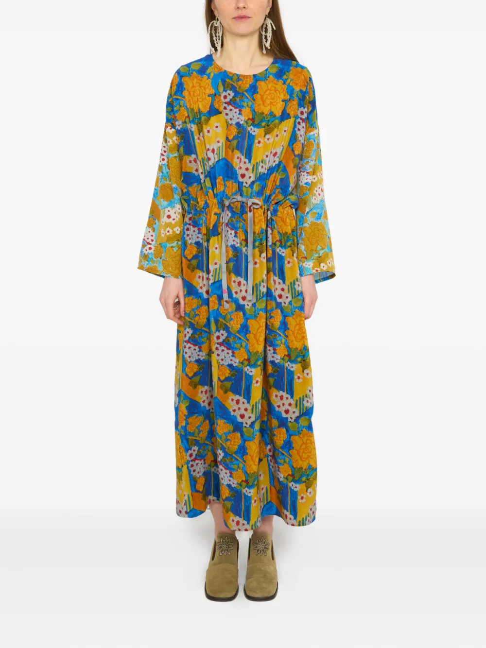 Платье миди с кулиской и цветочным принтом Anntian, синий
Платье миди с кулиской и цветочным принтом Anntian, синий