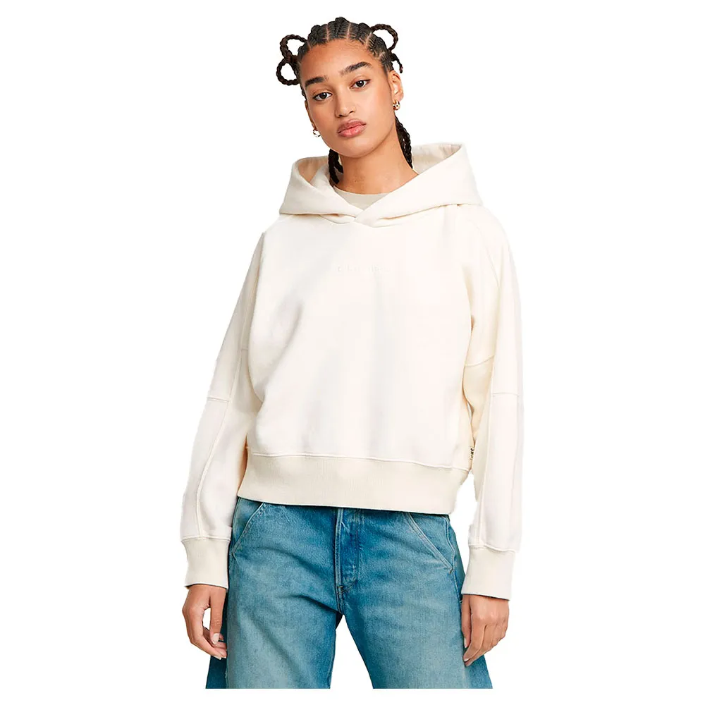 Худи G-Star Embossed Oversized, белый 
Худи G-Star Embossed Oversized, белый