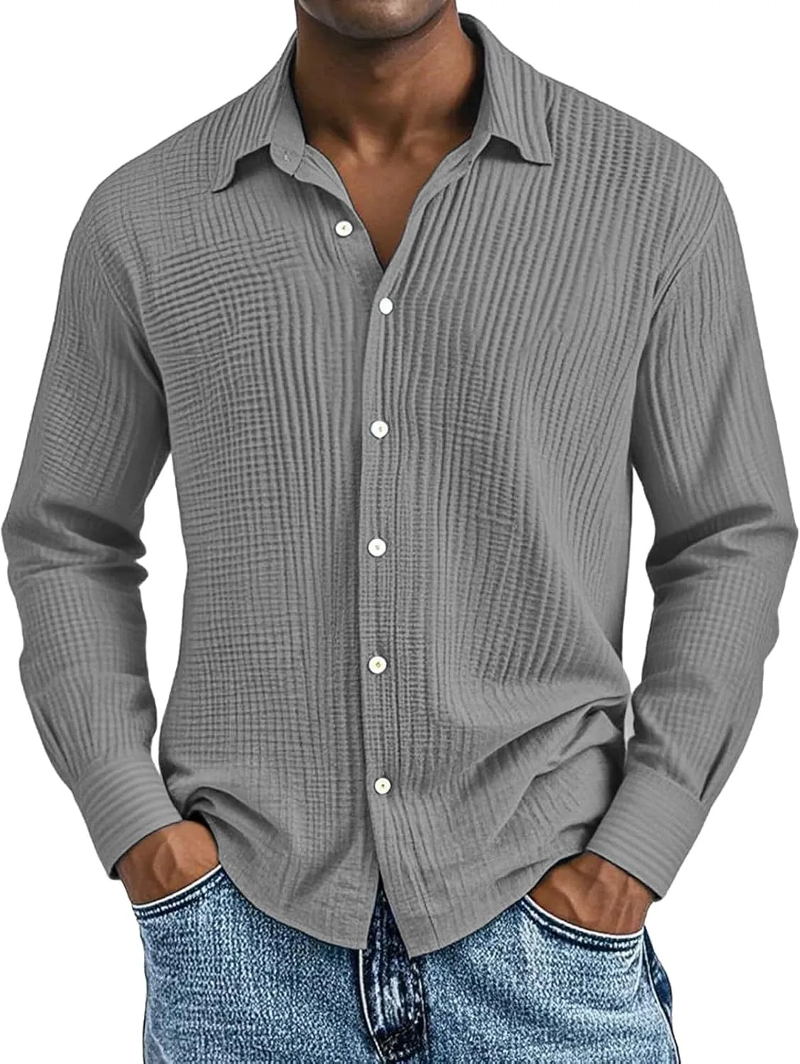 Футболка мужская Fashion Waffle с длинным рукавом и пуговицами
Футболка мужская Fashion Waffle с длинным рукавом и пуговицами