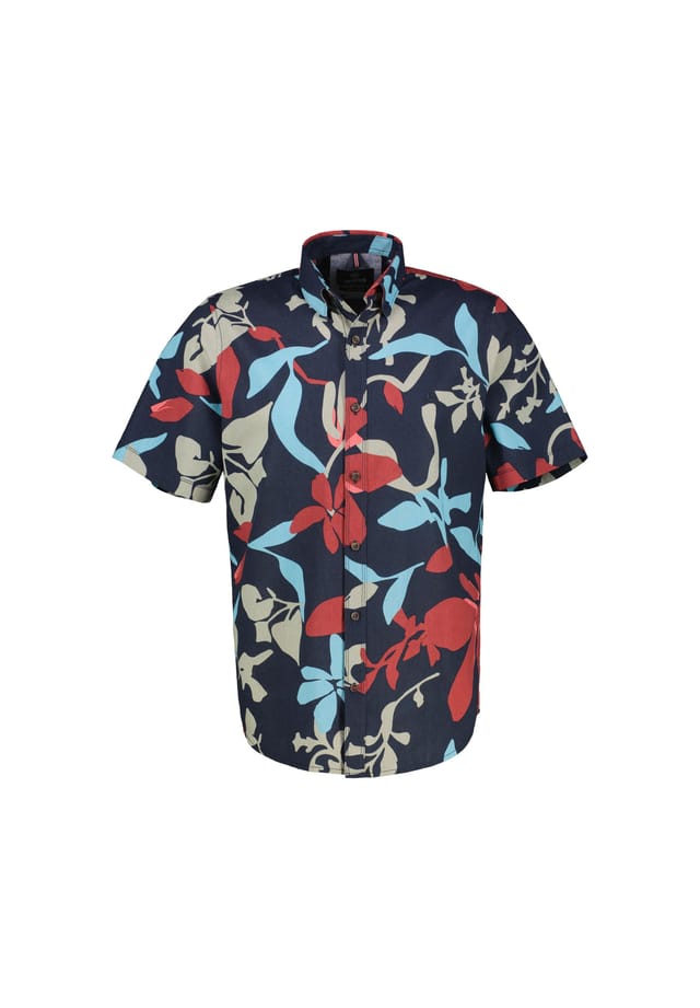 Летняя рубашка в гавайском стиле Lerros, синий
Летняя рубашка в гавайском стиле Lerros, синий