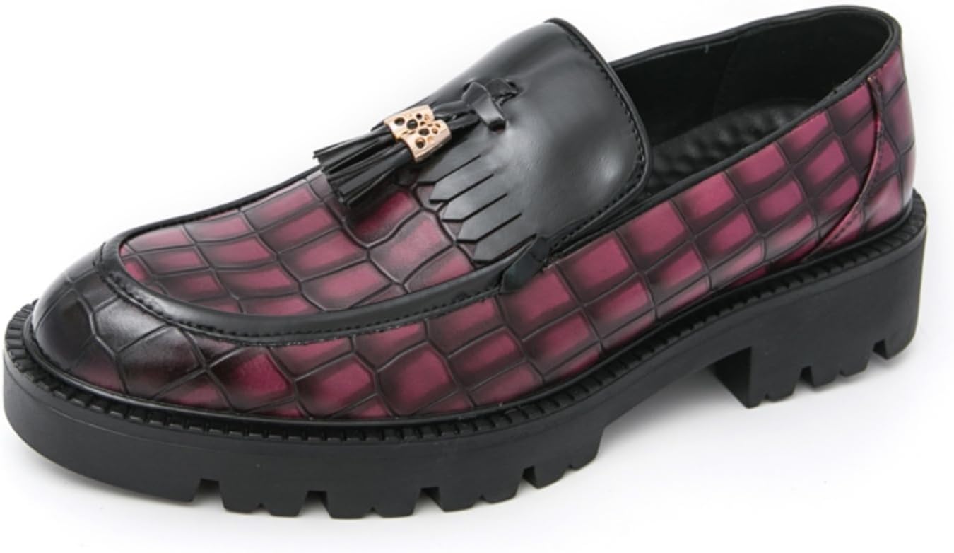 Винтажные кожаные лоферы с перфорацией и кисточками для мужчин Khwfjas, красный
Винтажные кожаные лоферы с перфорацией и кисточками для мужчин Khwfjas, красный