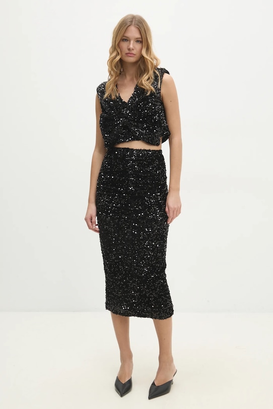 Блузка и юбка Answear.Lab, черный 
Блузка и юбка Answear.Lab, черный