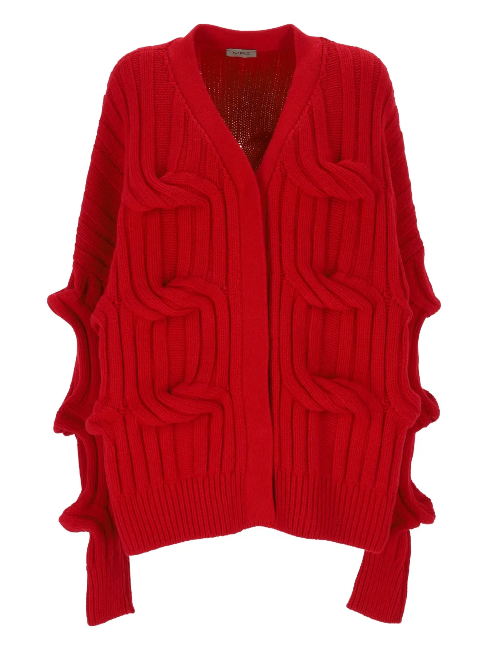 Шерстяной кардиган косой вязки MRZ, красный
Шерстяной кардиган косой вязки MRZ, красный