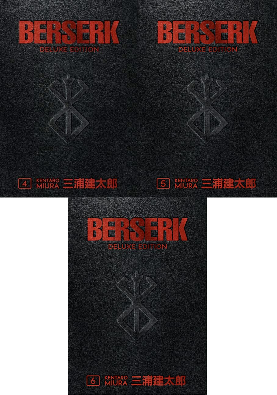Berserk Deluxe Edition Series 3 Books Collection (vol 4-6, Berserk Deluxe Volume 4, Berserk Deluxe Volume 5, Berserk Deluxe Volume 6) by Kentaro Miura (Dark Horse Manga)
Berserk Deluxe Edition Series 3 Books Collection (vol 4-6, Berserk Deluxe Volume 4, Berserk Deluxe Volume 5, Berserk Deluxe Volume 6) by Kentaro Miura (Dark Horse Manga)