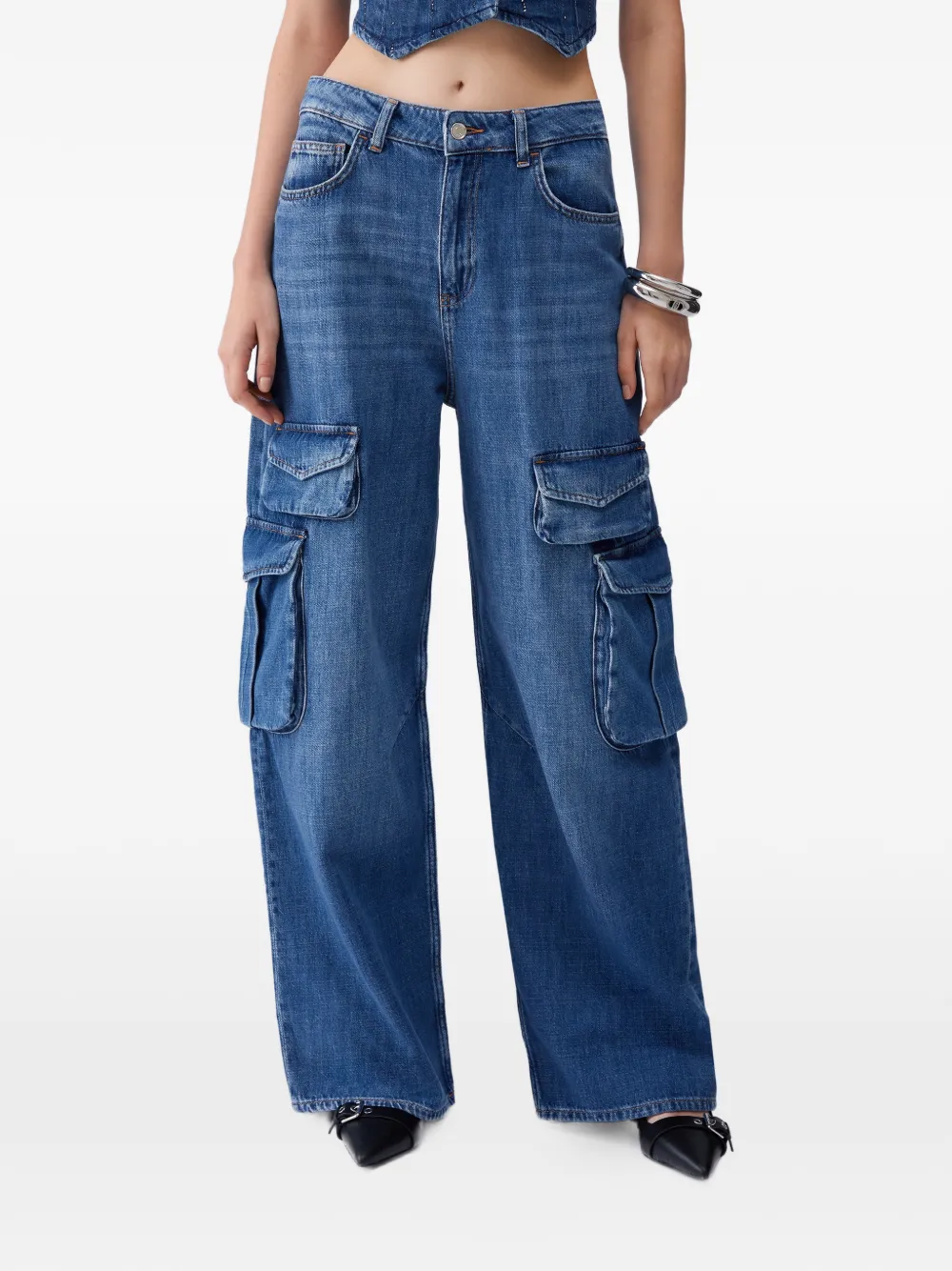 Прямые джинсы с накладными карманами Liu Jo, синий
Прямые джинсы с накладными карманами Liu Jo, синий