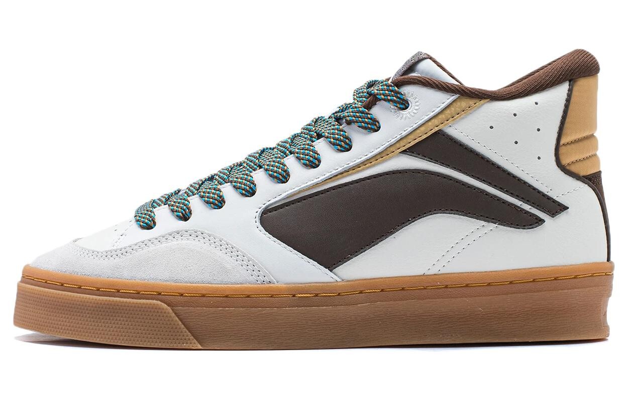 Кроссовки LINING Wave Skateboarding Shoes Men Mid-top Cloud White/clay Brown, коричневый 
Кроссовки LINING Wave Skateboarding Shoes Men Mid-top Cloud White/clay Brown, коричневый