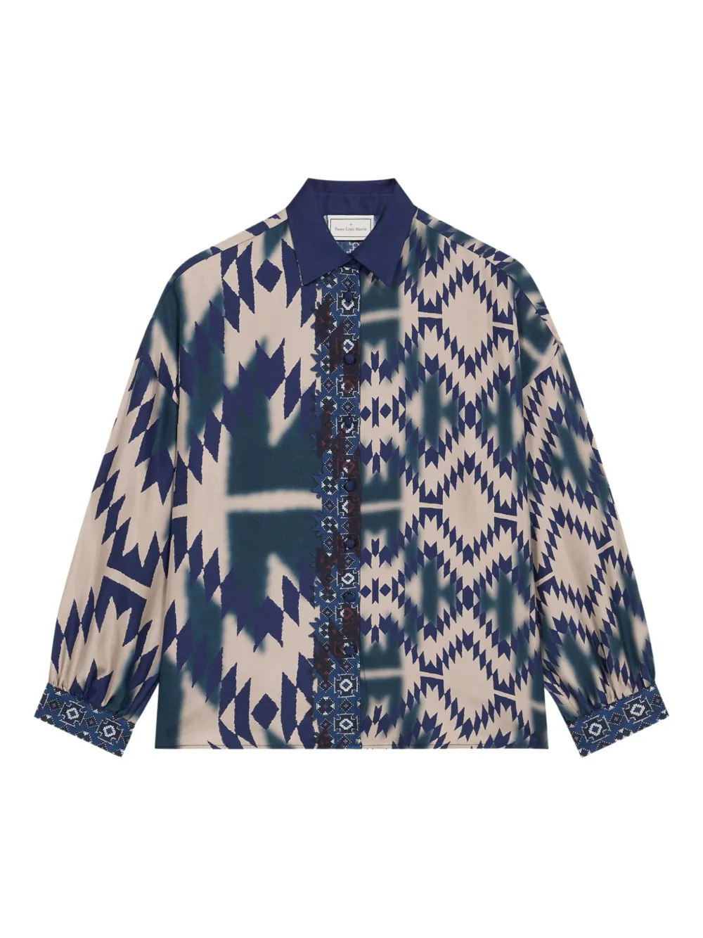 Рубашка Cialda с длинными рукавами и геометричным принтом Pierre-Louis Mascia, синий
Рубашка Cialda с длинными рукавами и геометричным принтом Pierre-Louis Mascia, синий