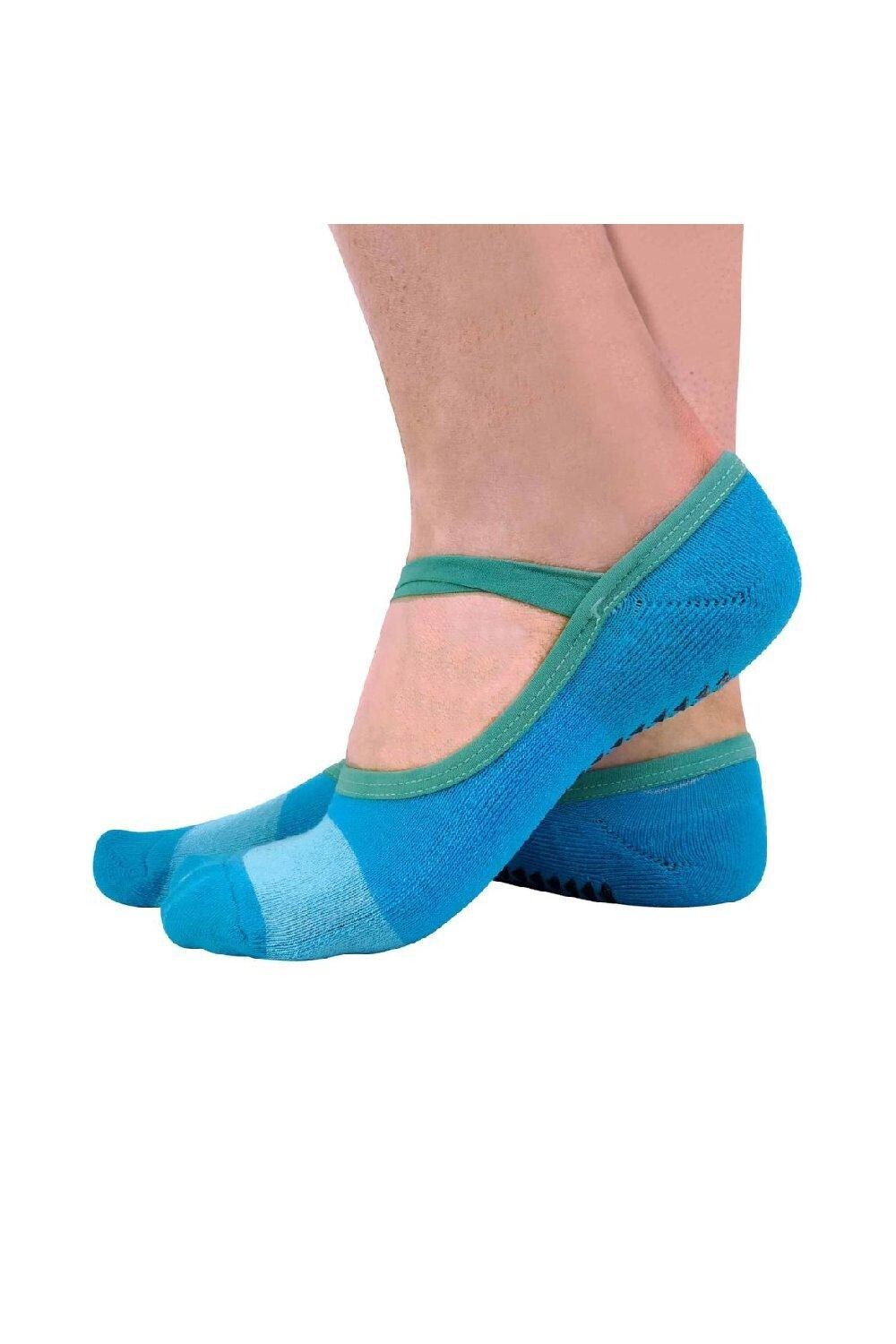 2 пары невидимых носков для йоги для пилатеса с нескользящей ручкой и ремнями Sock Snob, синий
2 пары невидимых носков для йоги для пилатеса с нескользящей ручкой и ремнями Sock Snob, синий