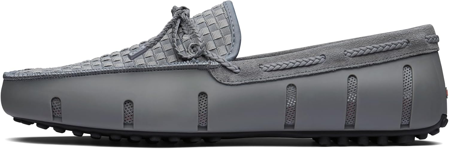 Мужские лоферы SWIMS, мужские повседневные слипоны для лета, удобные стильные плетеные драйверные лоферы, модная обувь для пляжа, серый
Мужские лоферы SWIMS, мужские повседневные слипоны для лета, удобные стильные плетеные драйверные лоферы, модная обувь для пляжа, серый