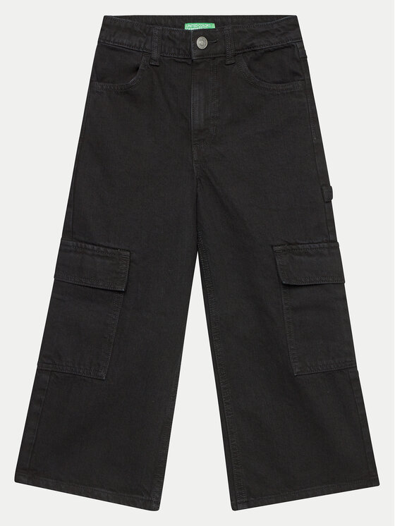 Джинсы wide leg 4AW7CE035 United Colors Of Benetton, черный
Джинсы wide leg 4AW7CE035 United Colors Of Benetton, черный