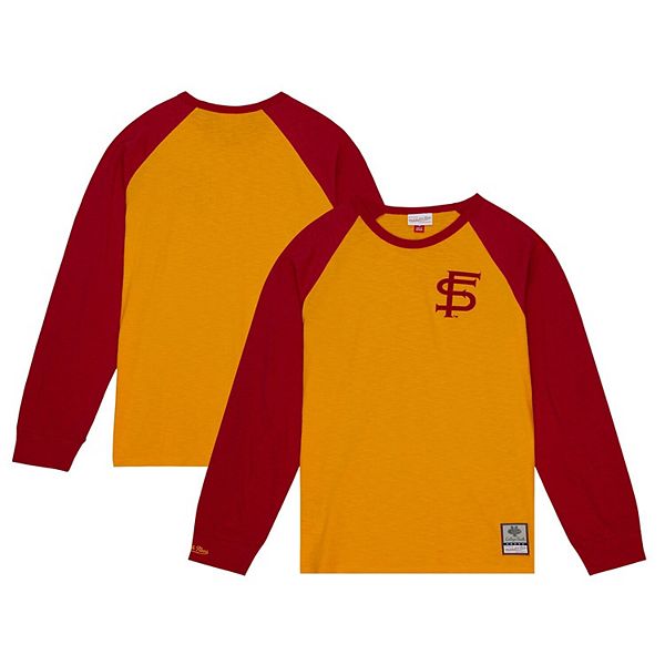 Мужская футболка с длинным рукавом Florida State Seminoles Legendary Slub Raglan Mitchell & Ness
Мужская футболка с длинным рукавом Florida State Seminoles Legendary Slub Raglan Mitchell & Ness