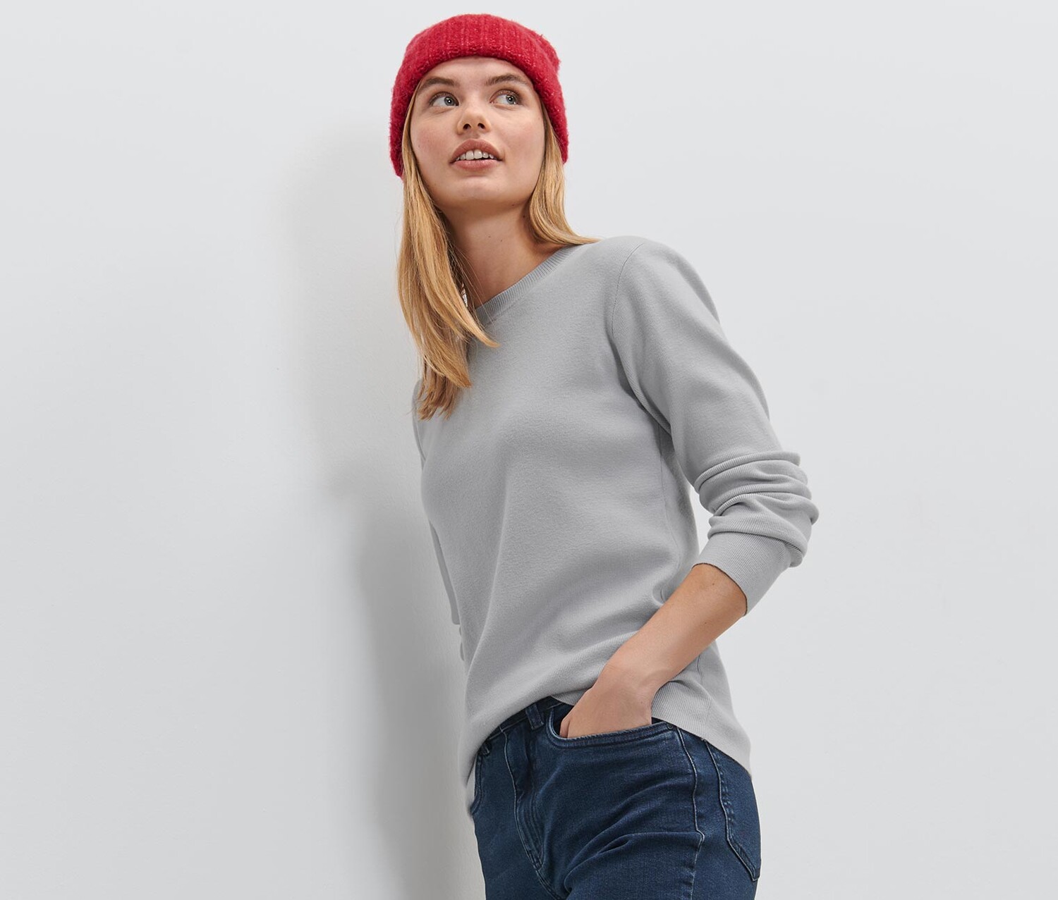 Вязаный свитер Tchibo, светло-серый
Вязаный свитер Tchibo, светло-серый