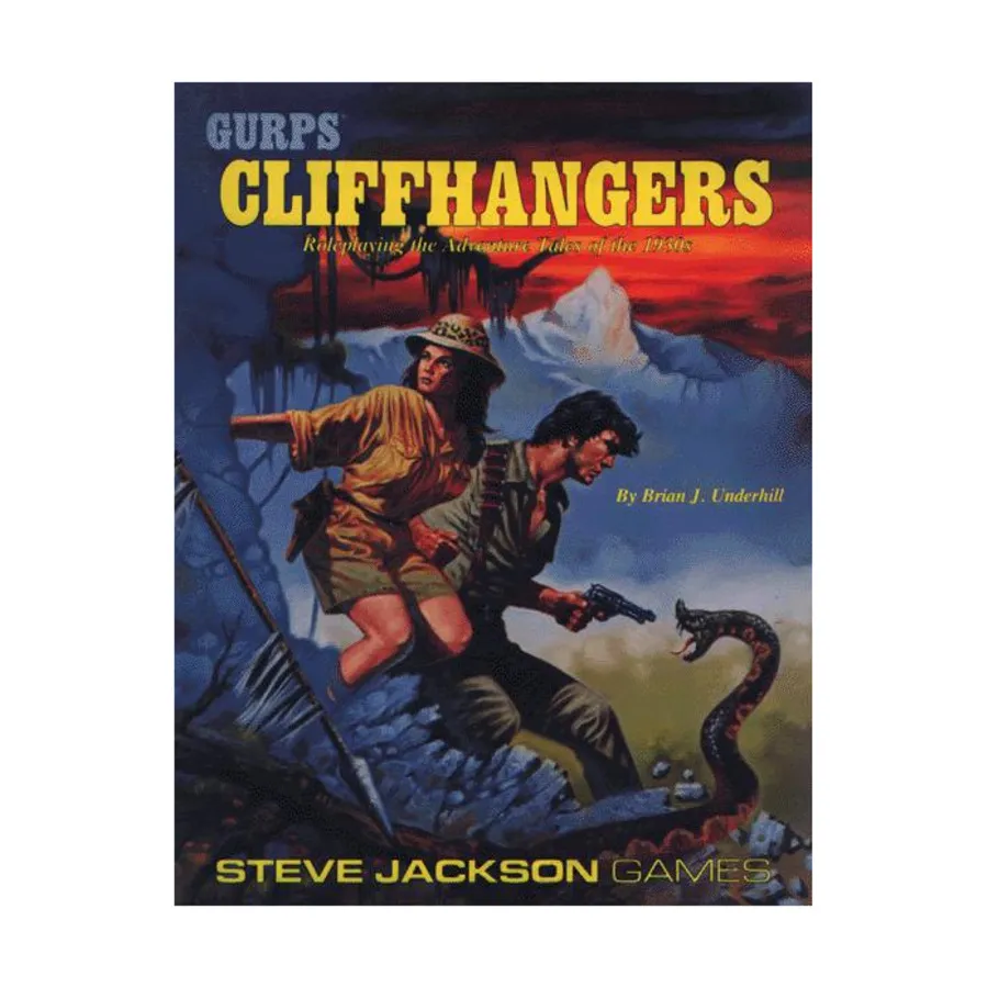 Cliffhangers (1st Edition), GURPS (1st-3rd Edition) - Genre Toolkits, мягкая обложка
Cliffhangers (1st Edition), GURPS (1st-3rd Edition) - Genre Toolkits, мягкая обложка