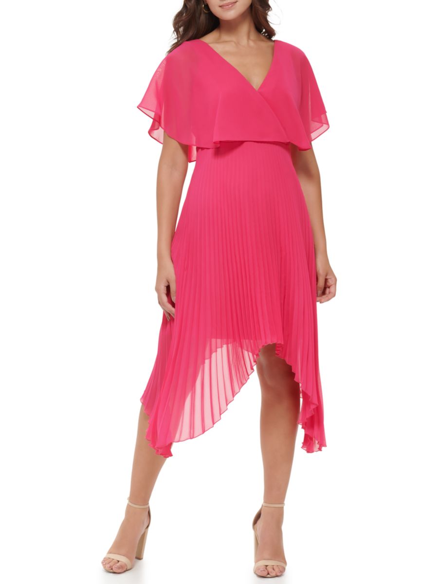 Платье миди с асимметричным лифом и плиссировкой Kensie, розовый
Платье миди с асимметричным лифом и плиссировкой Kensie, розовый