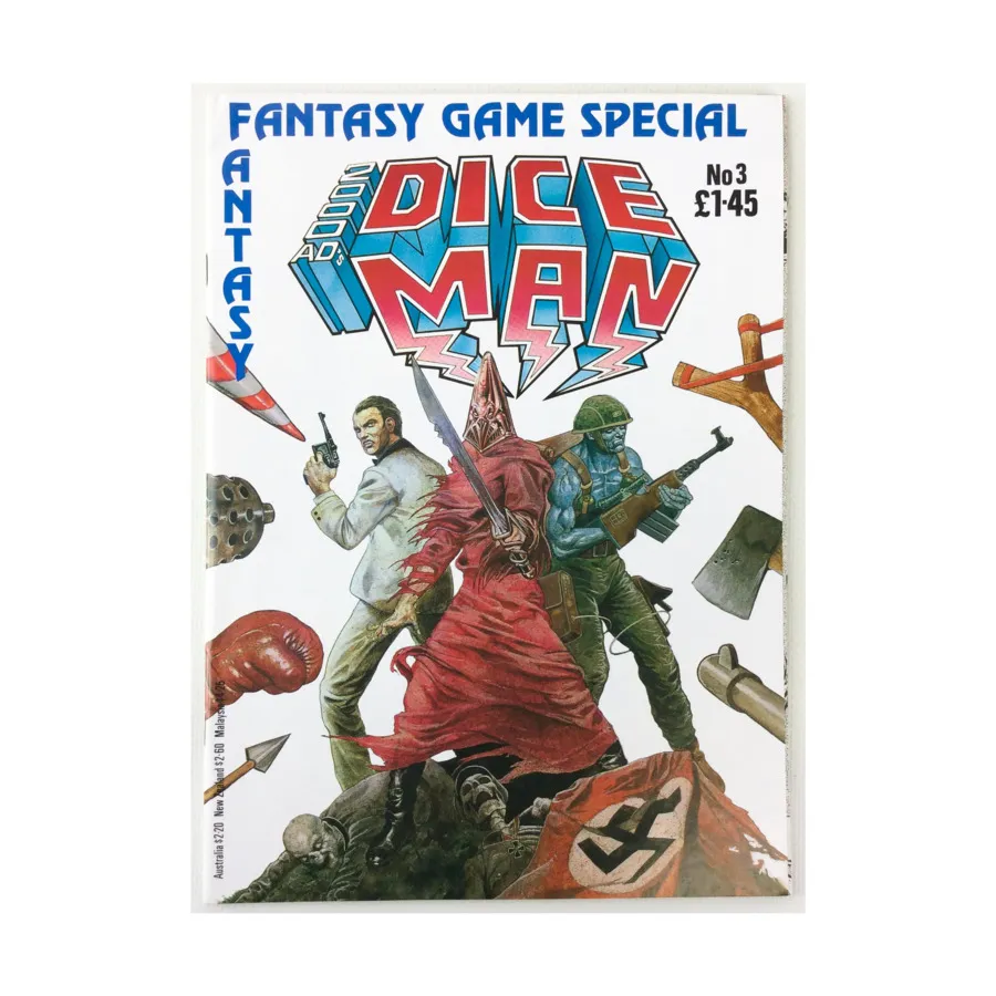 Журнал #3 "Rogue Trooper in Killothon, Dark Powers, Torquemada in The Garden of Alien Delights", 2000 AD's Dice Man
Журнал #3 "Rogue Trooper in Killothon, Dark Powers, Torquemada in The Garden of Alien Delights", 2000 AD's Dice Man