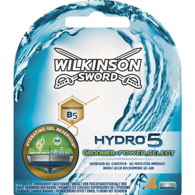 Лезвия для мужской бритвы Hydro 5 Power Select Groomer Wilkinson Sword, 4 шт.
Лезвия для мужской бритвы Hydro 5 Power Select Groomer Wilkinson Sword, 4 шт.