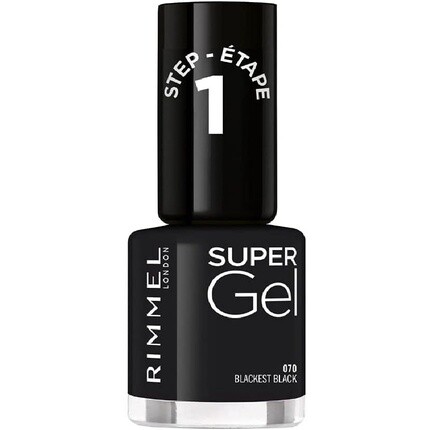 Супер-гель-лак для ногтей 12 мл Blackest Black, Rimmel
Супер-гель-лак для ногтей 12 мл Blackest Black, Rimmel