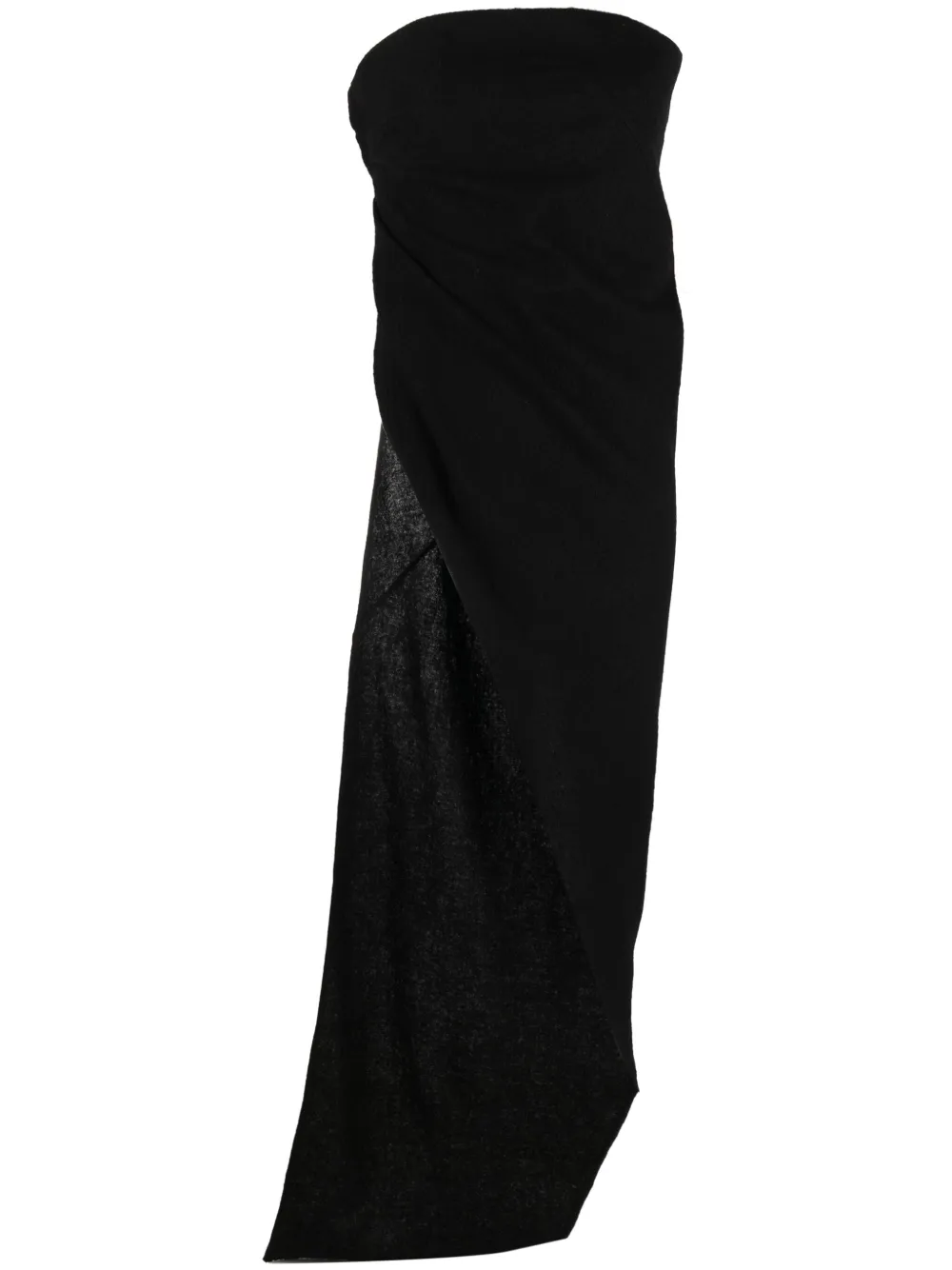 Топ асимметричного кроя без бретелей Rick Owens, черный
Топ асимметричного кроя без бретелей Rick Owens, черный