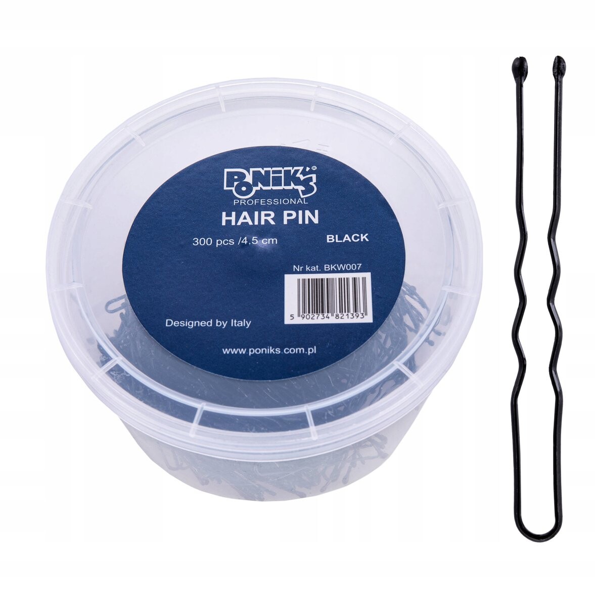 Ponik'S Заколки для волос парикмахерские черные 300 шт. 4,5 см Poniks
Ponik'S Заколки для волос парикмахерские черные 300 шт. 4,5 см Poniks