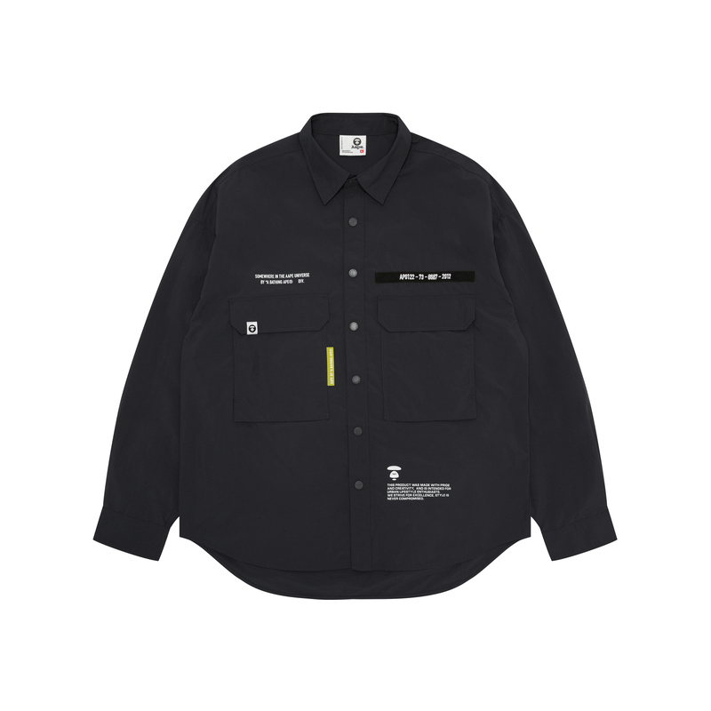 Рубашка с принтом от A Bathing APE Aape, темно-серый
Рубашка с принтом от A Bathing APE Aape, темно-серый