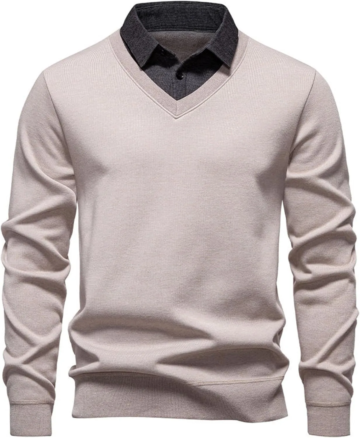 Свитер мужской с лацканами и аппликацией, стильный вязаный пуловер с длинными рукавами Cambkatl
Свитер мужской с лацканами и аппликацией, стильный вязаный пуловер с длинными рукавами Cambkatl