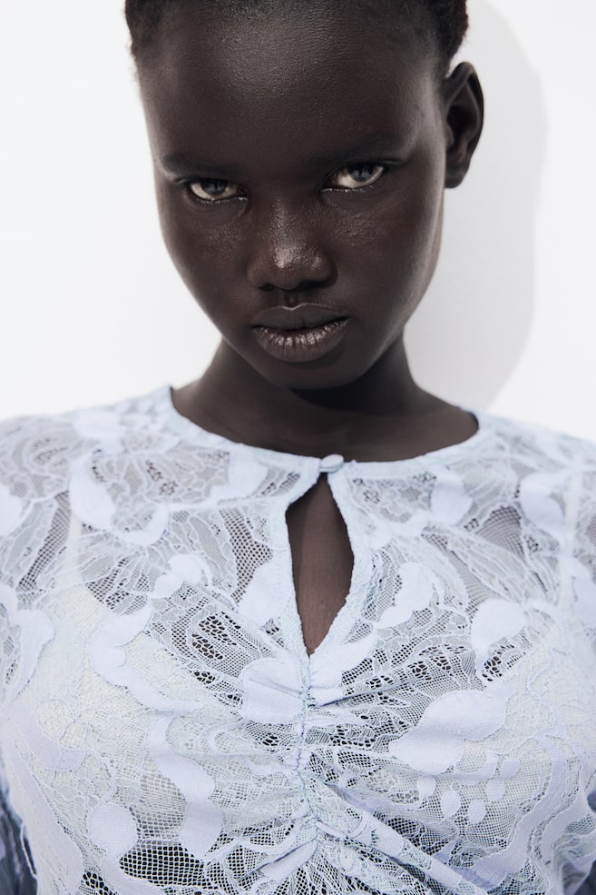 Кружевная блузка H&M, синий
Кружевная блузка H&M, синий