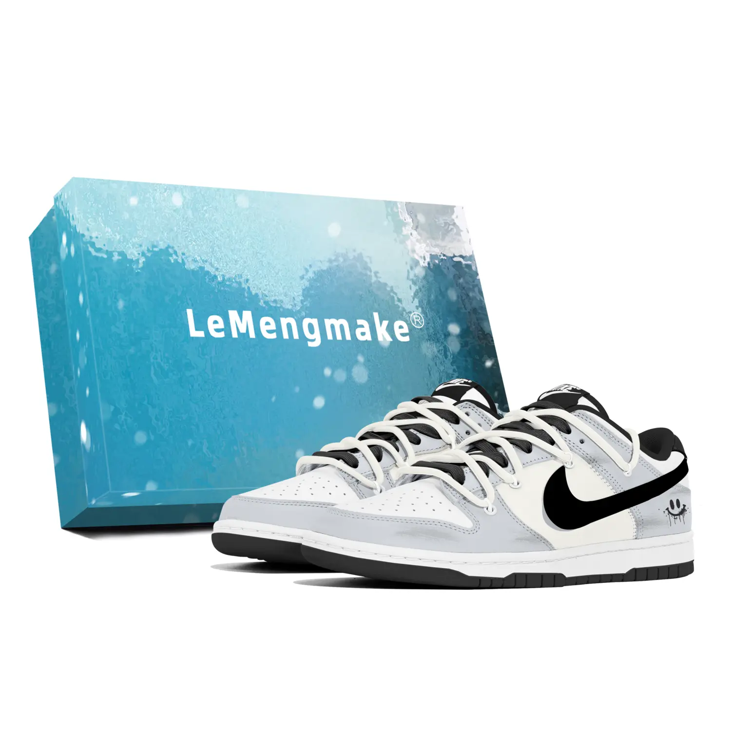 Nike Кроссовки для скейтбординга Dunk Lemon Joy, износостойкие, серо-белые, мужские
Nike Кроссовки для скейтбординга Dunk Lemon Joy, износостойкие, серо-белые, мужские