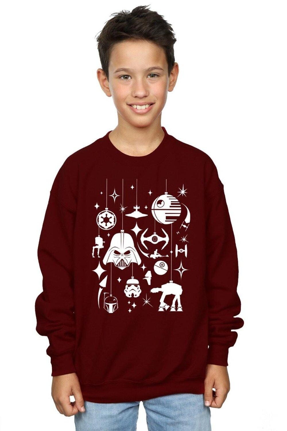 Толстовка с рождественскими украшениями Star Wars, красный
Толстовка с рождественскими украшениями Star Wars, красный