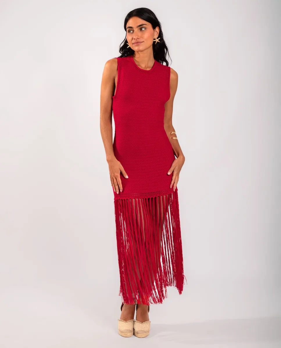 Эластичное платье с бахромой и облегающим кроем The-Are, красный
Эластичное платье с бахромой и облегающим кроем The-Are, красный