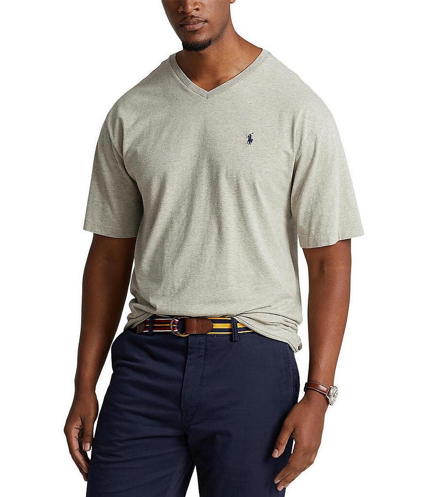 Polo Ralph Lauren Big & Tall классическая футболка из хлопкового джерси с короткими рукавами и v-образным вырезом, серый
Polo Ralph Lauren Big & Tall классическая футболка из хлопкового джерси с короткими рукавами и v-образным вырезом, серый