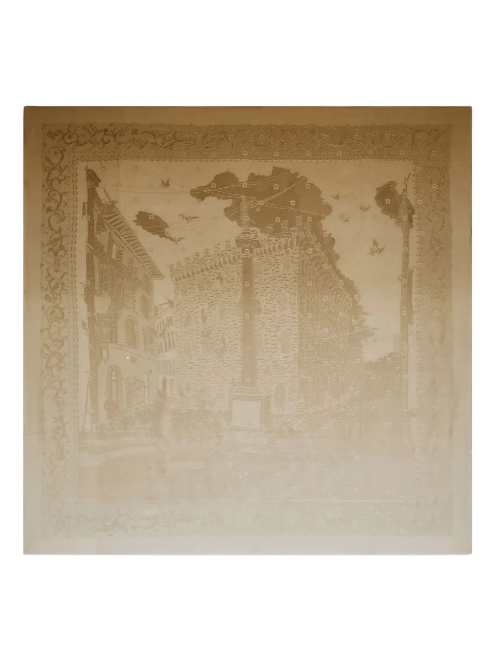 Шелковый жаккардовый шарф с мотивом палаццо Ferragamo, нейтральный
Шелковый жаккардовый шарф с мотивом палаццо Ferragamo, нейтральный