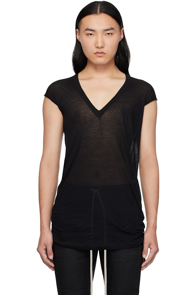 Футболка Hollywood с глубоким V-вырезом Rick Owens, черный
Футболка Hollywood с глубоким V-вырезом Rick Owens, черный