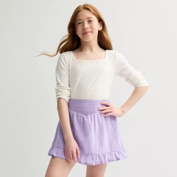 Юбка мини для девочек 7-16 лет Eyeshadow, сиреневый
Юбка мини для девочек 7-16 лет Eyeshadow, сиреневый